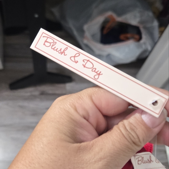 Blush & Day Red Velvet Mini Dress Sz Medium NWT - Picture 3 of 10